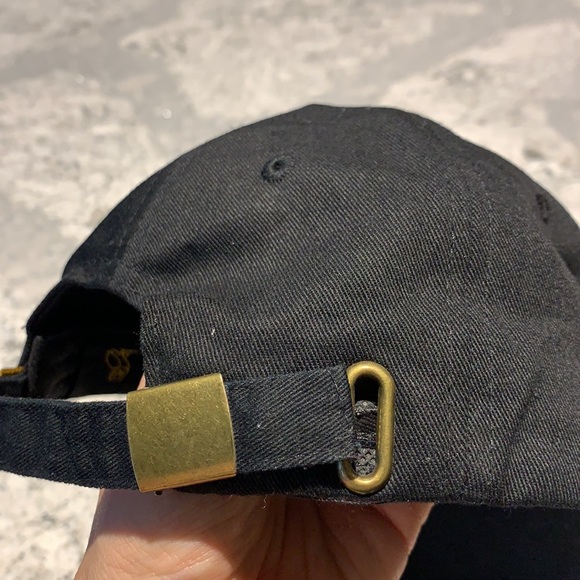 Baseball cap.  Adjustable back.  Black and gold. Barely worn - Picture 3 of 4